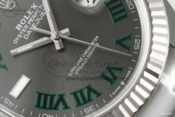Roman Bracelet Edition Oyster 41 Dial 126334 DateJust Steel Gray Clean on 1:1 VR3235 904L Best 0506